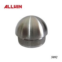 Embout de tube rond en aluminium 1 pouce, 1,5 pouce, 2 pouces, embout de poteau, bride de tuyau, main courante
