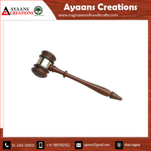 Wooden Hammer Mallet Gavel for <b>Business</b> & <b>Promotional</b> <b>Gifts</b> Stainless steel gavel Polished wood by AYAANS - Product Image 4