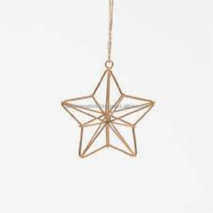 Shiny Gold Plating Metal Zinc Alloy <b>Christmas</b> Tree Decor Jeweled Snowflake Hanging Ornament - Product Image 4
