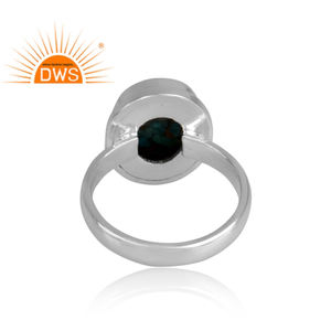 Oval Cut Natural Boulder Turquoise Gemstone Handmade <b>Ring</b> <b>Silver</b> 925 Sterling Anniversary <b>Statement</b> <b>Ring</b> For Woman's Jewelry - Product Image 4