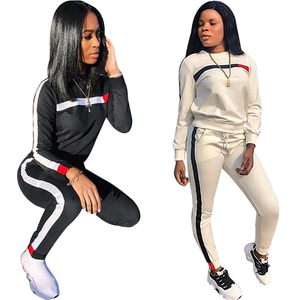 <b>Long</b> Sleeve Hooded Pullover Sweatshirt <b>Matching</b> Jogger Sweatpants 2-Piece Unisex Tracks Set Polyester/Cotton Printed - Product Image 5