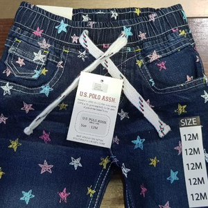 Vente populaire pour EBay Shopify Etc bébé filles taille élastique décontracté mode impression droite léger respirant Leggings - Product Image 1