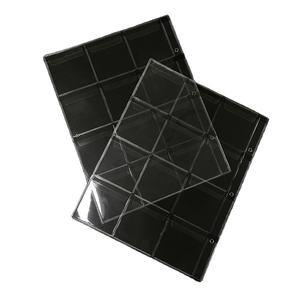 12 जेब प्लास्टिक सिक्का जेब पृष्ठ स्पष्ट सिक्का धारकों स्टाम्प सिक्का कलेक्टर बांधने की मशीन चादरें मुद्रा एकत्रित एलबम की आपूर्ति - Product Image 1