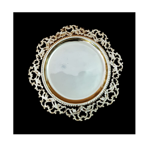 Plaque d'exposition en aluminium couleur or pour accessoires de table Plaque de présentation de forme ronde à bas prix - Product Image 4