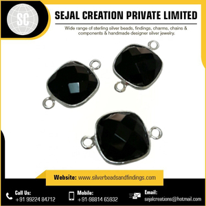 Exportateur de connecteurs en argent sterling pour pierres précieuses, cabochons en verre de forme ronde, carrée et en forme de cœur - Product Image 3