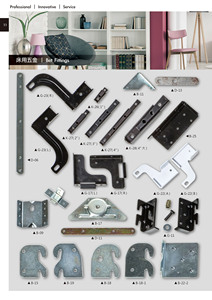 อุปกรณ์ฮาร์ดแวร์เฟอร์นิเจอร์โลหะไต้หวัน ตะขอเกี่ยวเตียงนอนและตัวเชื่อมโซฟา หลายประเภท วัสดุเหล็กกล้าไร้สนิม - Product Image 2