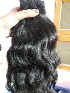Vente en gros 8 pouces Extensions de vague de corps brésiliens Cheveux humains indiens vierges ondulés naturels non traités Longueur étirée - Product Image 4