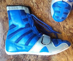 Custom Made Boxing Shoes Blue Color
