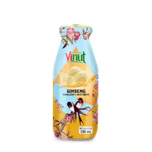 VINUT-botella de vidrio de 180ml, nido de Golondrina, Ginseng, fabricantes de proveedores de Vietnam, botella de vidrio Nido de Pájaro