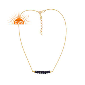 Nouveau Collier Pendentif en Argent Sterling 2026 avec Perles de Saphir Bleu Naturel pour Femme - Fabricant de Bijoux - Product Image 1