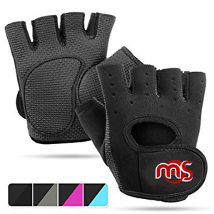 Guantes de gimnasio sin dedos con agarre acolchado para entrenamiento cruzado de levantamiento de pesas - Product Image 1