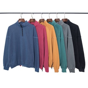 GAF Venta caliente Otoño Invierno L Tamaño Hombres Media cremallera Cierre Chaquetas Classic Men's Stand Collar - Product Image 4