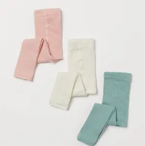 Prodotti caldi all'ingrosso primavera e autunno ragazzi e ragazze leggings in cotone elasticizzato calzini pantaloni per neonati neonato