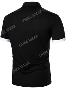 เสื้อยืดผ้า100% สำหรับผู้ชายทรงสลิมฟิตผ้าฝ้ายเสื้อเจอร์ซี่แบบไม่ยับ - Product Image 3