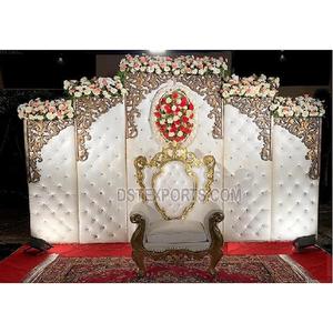 Diamond Fitted Leather Tufted <b>Wedding</b> Stage Backdrop <b>Frames</b> Stylish Leather Backdrop for <b>Wedding</b> Decorations - Product Image 1