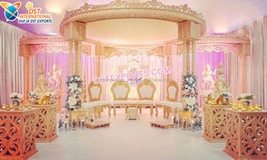 Mandap de Boda Creativo Raj Mahal, Majestuoso Mandap de Boda del Palacio Raj Mahal, Mandap de Boda Tradicional del Palacio Mastani, INGLATERRA - Product Image 5