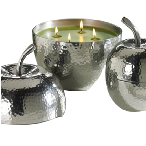 Vela martillada con forma de fruta, contenedor de cera de estaño en Metal con tamaño personalizado, perfecto para una decoración elegante del hogar interior - Product Image 1