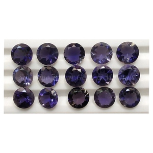 ไอโอไลท์ธรรมชาติเจียระไนแบบเหลี่ยมเพชรพลอย9มม. คุณภาพสูง - Product Image 2