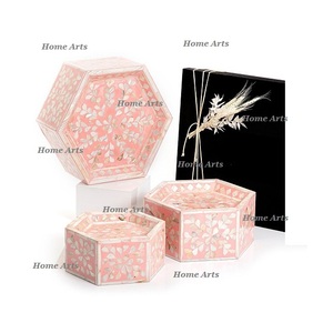 Đế Phục Vụ Bánh Cây Lau Nhà Ba Món Thủ Công Đế Nâng Màu Xanh Dương Hình Lục Giác Thiết Kế Tốt Nhất Khuôn Nhựa Epoxy - Product Image 5