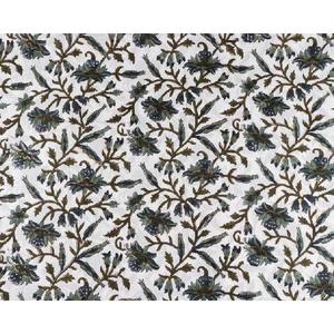 Indian Hand Block Print Cotton Fabric Hand Stamped Print Fabric by the Yard summer wear woman stylish dress fabric gift <b>for</b> her - Product Image 5