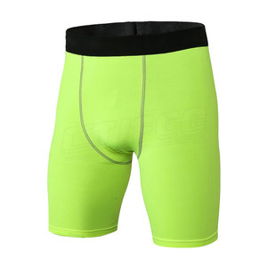 Gym Plus Size <b>Men</b> <b>Compression</b> <b>Shorts</b> with Elastic Waist Mid Rise Sublimation Printing - Product Image 5