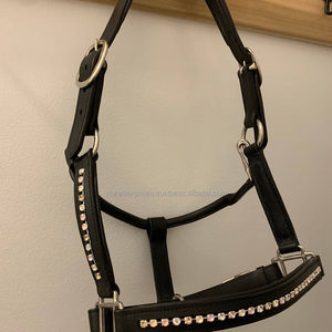 Y & Z Style anglais Premium Horse Bridle Haute qualité en cuir véritable Nylon corde licou prix de vente entier disponible pour l'équitation - Product Image 1