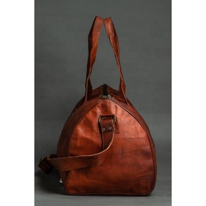 Bolsa de lona grande de diseñador personalizado de fabricante, bolsa de lona de viaje de cuero genuino de grano completo para hombres, bolsas de noche de fin de semana de lujo - Product Image 2