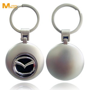พวงกุญแจโลหะผสมสังกะสี Cloisonne Cloisonne,พวงกุญแจเหรียญรถเข็น - Product Image 3