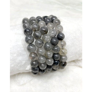 Latest Design Trendy Style Meditation Healing Cloudy Quartz Beaded Round <b>Gemstone</b> <b>Bracelet</b> at Best Price - Product Image 1