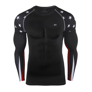 Smart-ropa de protección solar Rushguard personalizada para hombre, protector rápido UPF 50, playera de Surf para natación - Product Image 5