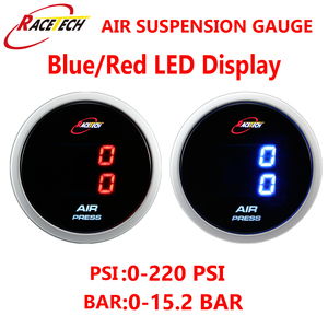 52mm 블루 LED 디스플레이 듀얼 디지털 기압계 에어 서스펜슨 게이지