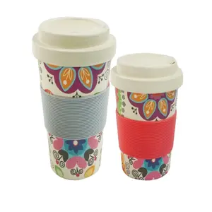 Unionpromo定制环保陶瓷咖啡杯，带硅胶套