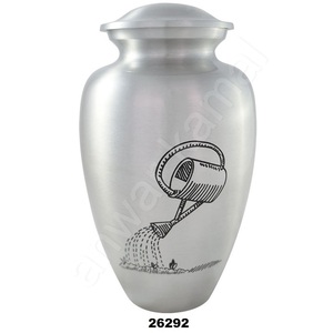 Aluminium American Style <b>Large</b> Waterproof Burial <b>Urns</b> for Adult Cremation Ashes with Customizable Design 220 Cubic Inch Capacity - Product Image 1
