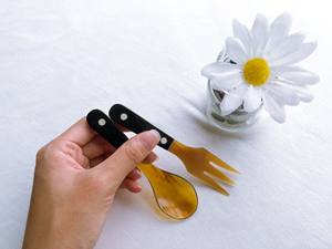 VITRAPRO-jeu de cornes de noël, cuillère et fourchette avec corne et poignée à nouveau-né, design de base, en stock - Product Image 4