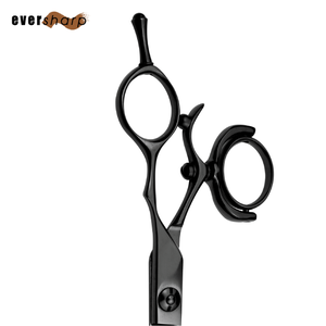 Ciseaux à effiler Eversharp, 32 dents, acier inoxydable 440C, pointe arrondie, manche long, pour droitiers, salon de coiffure professionnel - Product Image 5