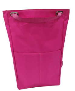 Unisex Ocean Bound Tote cum Mochila Durable Hot Pink Plástico Poliéster Correa de un solo mango Impermeable Logo Diseñado Cómodo - Product Image 1