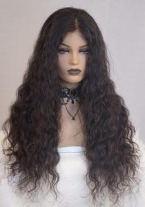 Delgado HD para cierre Frontal de encaje rizado Natural 13X4 encaje completo personalizado siempre encaje pelucas gran oferta al por mayor extensiones de cabello humano - Product Image 4