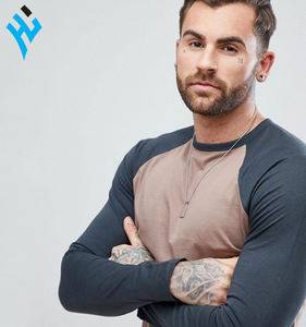 2025 New Design Fashionable Stylish Sports <b>Long</b> <b>Sleeve</b> Contrast Plain fabric High quality Cotton jersey Sweatshirt For <b>Men</b> - Product Image 3