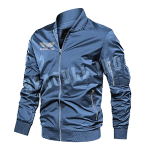 Veste de sport d'hiver de qualité supérieure, coupe personnalisée, grande taille, fermeture éclair, polyester, impression de logo, veste bomber pour homme - Product Image 5