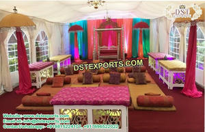 Mehndi ตกแต่งเวทีมุสลิมแบบดั้งเดิม,การตกแต่งเวที Mehndi แต่งงานแบบเอเชีย - Product Image 6