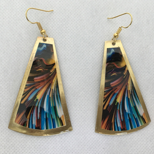 0012ต่างหูทองเหลืองดีไซน์ใหม่ต่างหูสร้อยคอแฟชั่นสร้อยคอดีไซน์ใหม่สำหรับผู้หญิง - Product Image 5