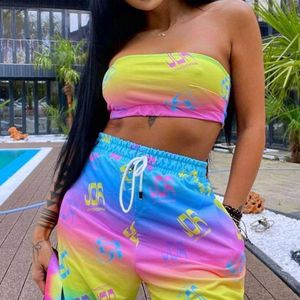 Robe portefeuille courte pour femme, vêtements de plage, imprimé Floral, style Boho, avec volants, manches courtes, Mini, portefeuille, été, collection 2022 - Product Image 1