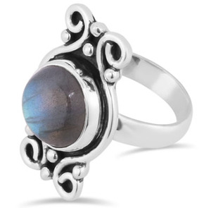 Bague en argent sterling 925 faite à la main Labradorite Gemme Grossiste Fabricant Classique Fine Jewelry Eternity Vermeil Rings - Product Image 3
