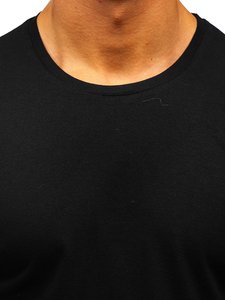 Vêtements de sport personnalisés mention mi épissé O cou Jogging impression décontracté hommes survêtements survêtements noir quantité - Product Image 2