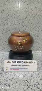 Odyssey โกศเผาสำหรับสัตว์เลี้ยงที่ใช้ในงานศพดีไซน์รูปอุ้งเท้าสัตว์เลี้ยงทำจากทองเหลืองและเหล็กสีน้ำตาลสไตล์อเมริกันอินเดีย - Product Image 5