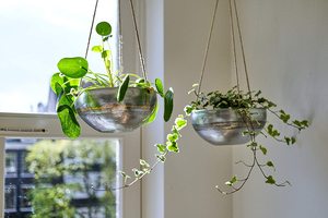Nouveau Design attrayant, jardinière galvanisée suspendue et Pot de fleurs pour la maison, l'hôtel, la chambre à coucher et le salon - Product Image 4