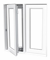 Fenêtre PVC insonorisée WANJIA, fenêtre en plastique moderne sur mesure, fenêtre en PVC coupe-vent pour villa