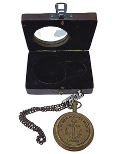 Horloge de Table de poche créative, horloge londres 1876, marron, boîte en bois, bureau à domicile, chaîne de courrier - Product Image 5
