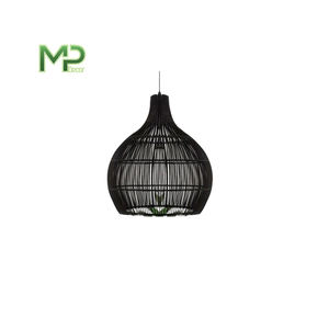 Venta al por mayor de Vietnam 100%, lámpara colgante de ratán de bambú ecológica, hermosa opción de iluminación, cubiertas de lámpara de diseño tejido - Product Image 4