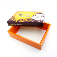 Boîtes télescopiques personnalisées en feuille d'or pour thé et café, matériaux recyclés, pelliculage mat, gaufrage, revêtement UV